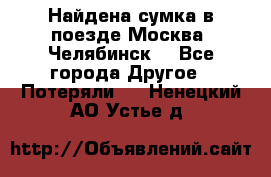 Найдена сумка в поезде Москва -Челябинск. - Все города Другое » Потеряли   . Ненецкий АО,Устье д.